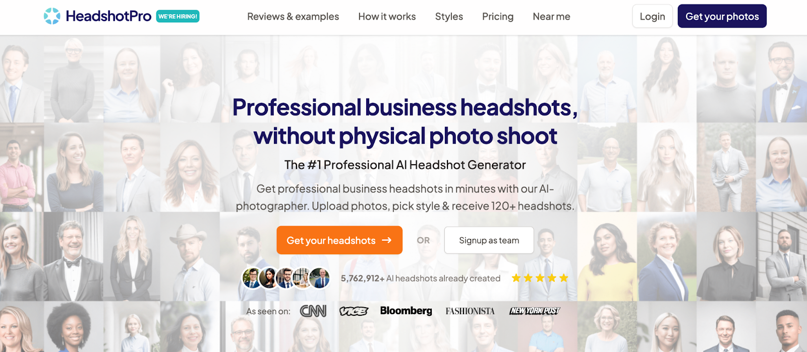 Headshot pro screenshot