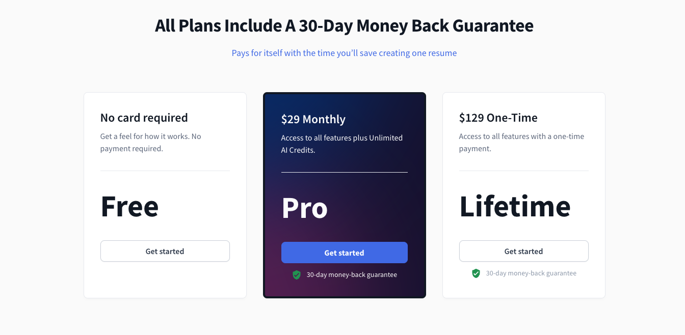 Rezi AI Pricing