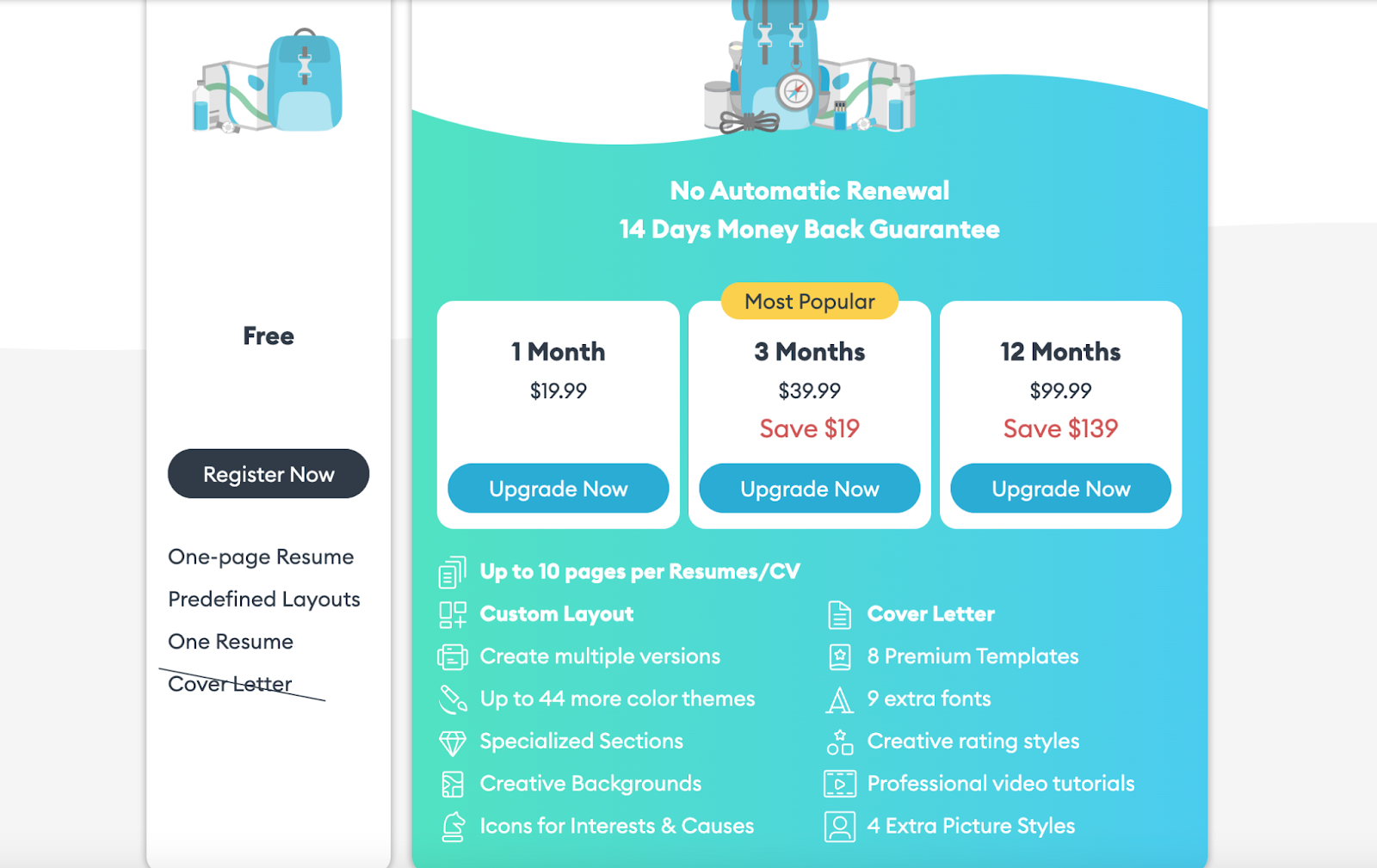 Novoresume Pricing