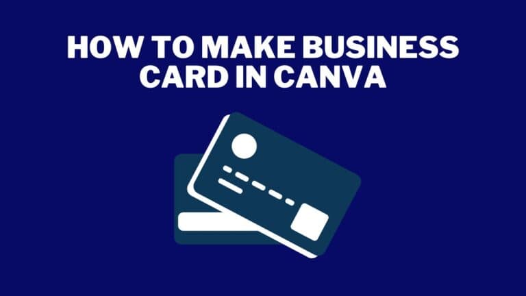 How To Make Business Cards on Canva | Complete Walkthrough