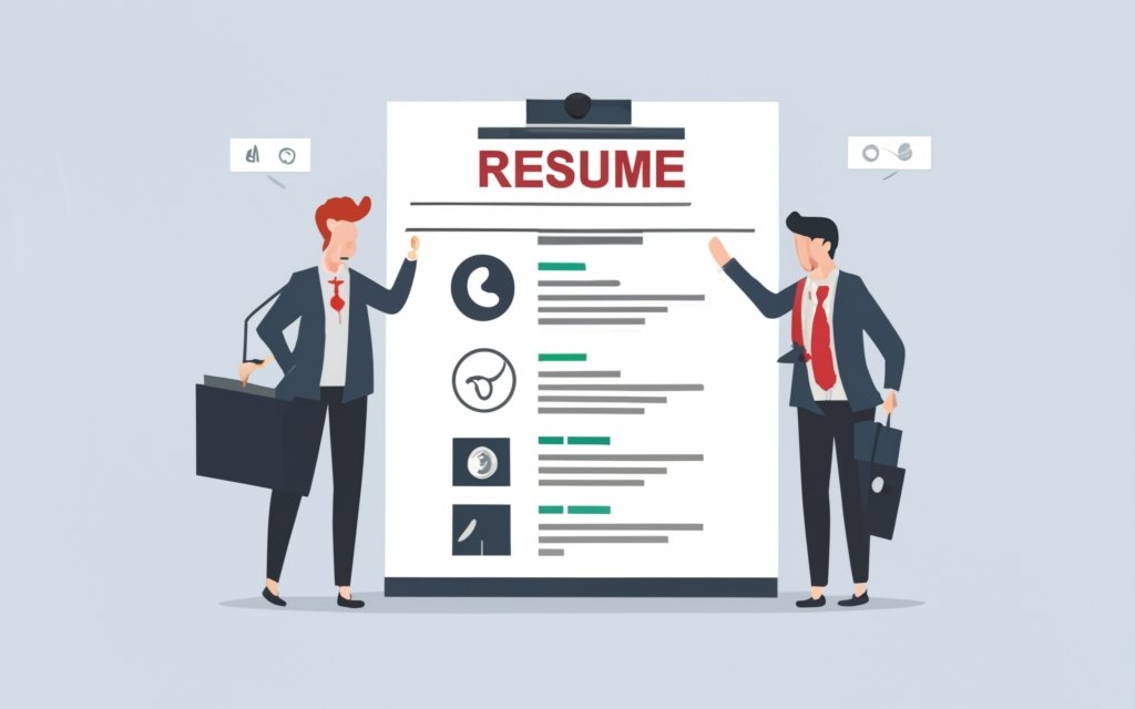 image of a resume